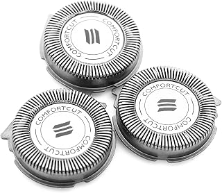 3 Pack SH30 Replacement Heads for Philips Norelco Shaver Series 3000, 2000, 1000 and S738 with Durable Sharp Blade, Comfortcut SH30 Shaving Heads, Razor Blades for S1560, SH30 Philips Head