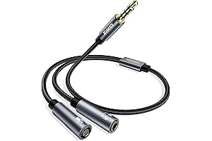 Premium 3.5mm TRRS to TRS Microphone Splitter - Unparalleled Audio Compatibility