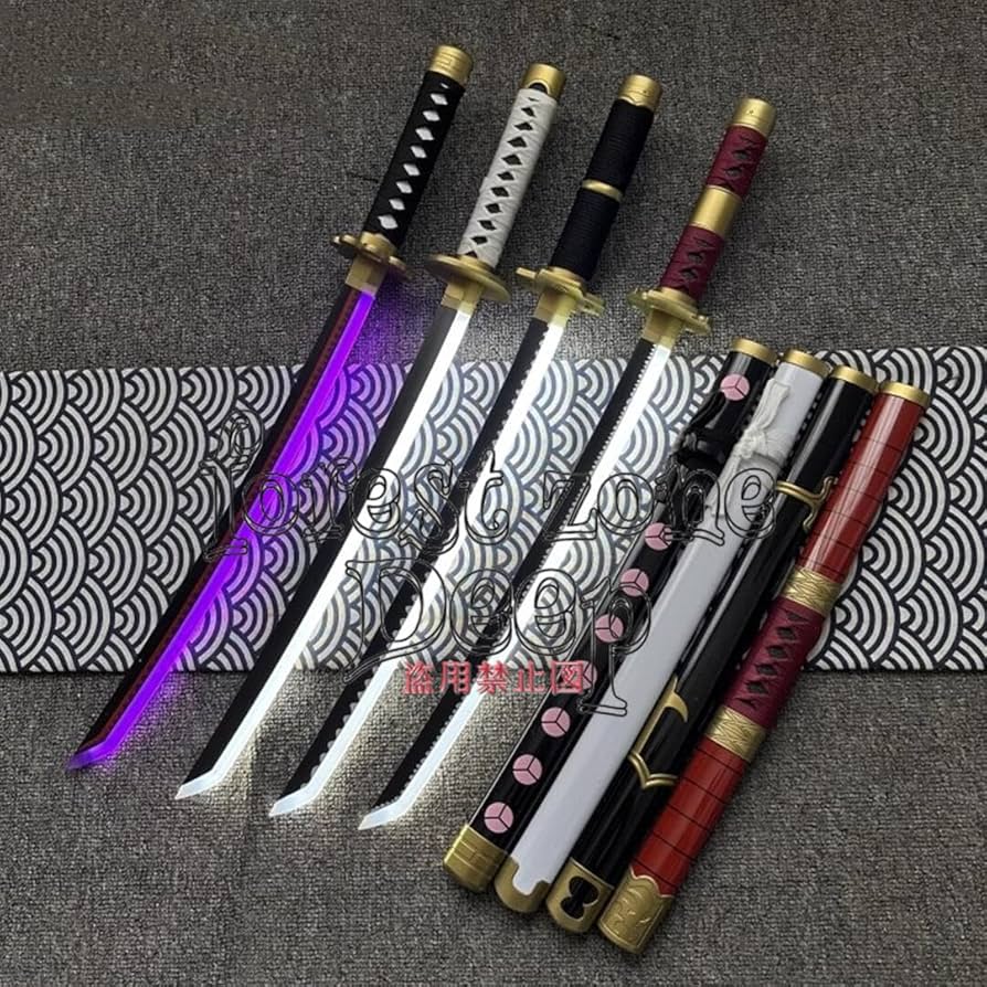 Amazon.co.jp: ロロノア・ゾロ コスプレ道具 日本刀 LED発光 武器 閻魔