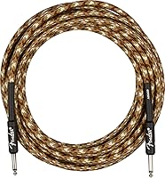 Vista 23 de Fender 10-Foot Professional Instrument Cable, Straight-Angle, Desert Camo - 2 Pack