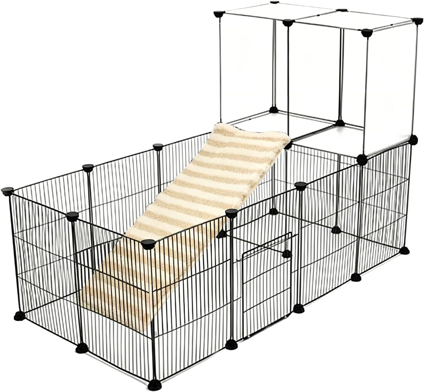 Ramp Fuzzy Cover for Small Animals Cage Guinea Pig Ferret Nation Stair Cover for Guinea Pig cage & Small Animal Cages | Ramp Measures 28L x 12W Inches (Yellow) image 4