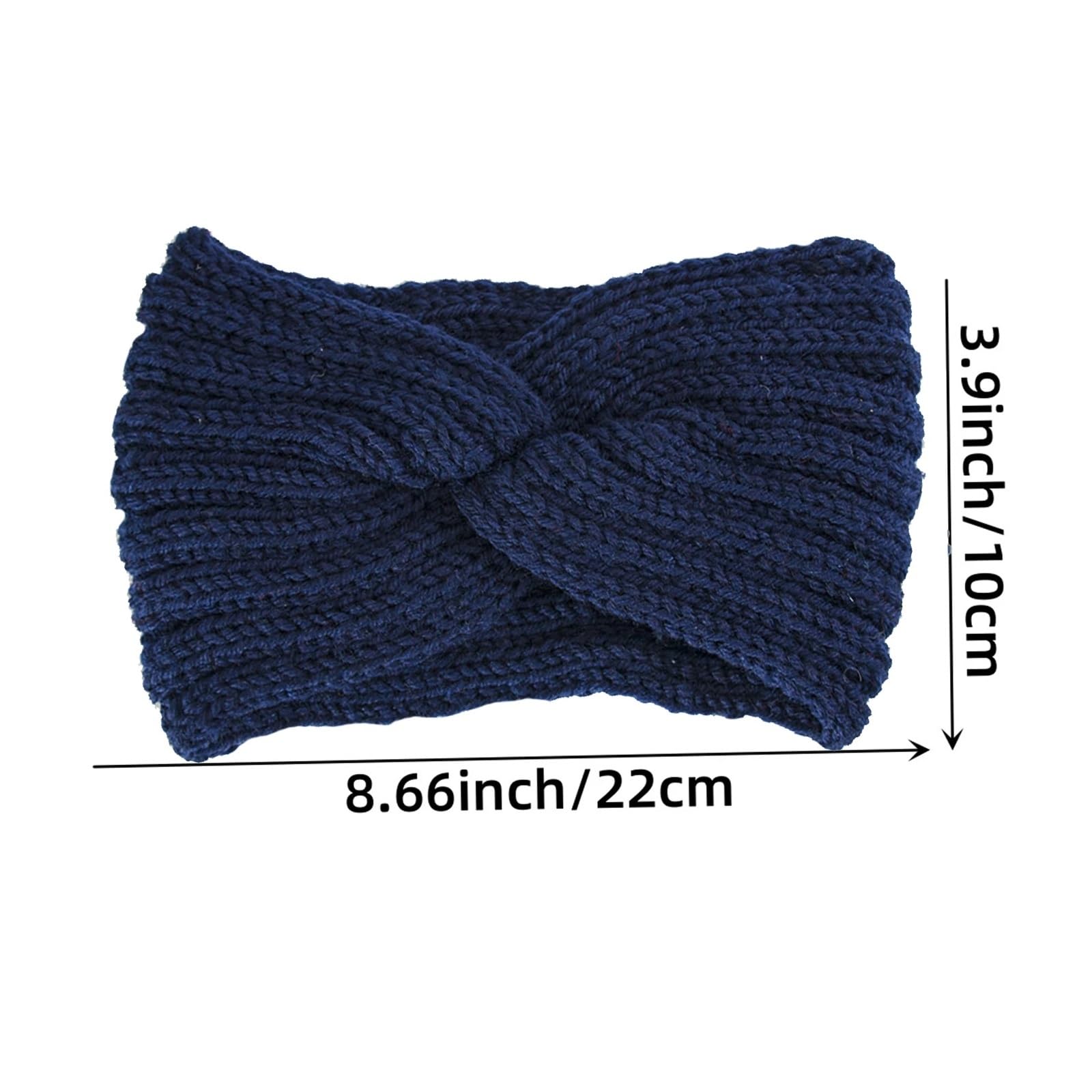 Winter Wool Knitted Headband – Elastic Geometric Hair Band for Women and Girls Hair Accessories(4pcs mix)
