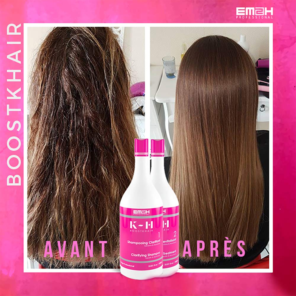 BOOST K HAIR - Trattamento Botox per capelli anti-invecchiamento, 2 x 250 ml