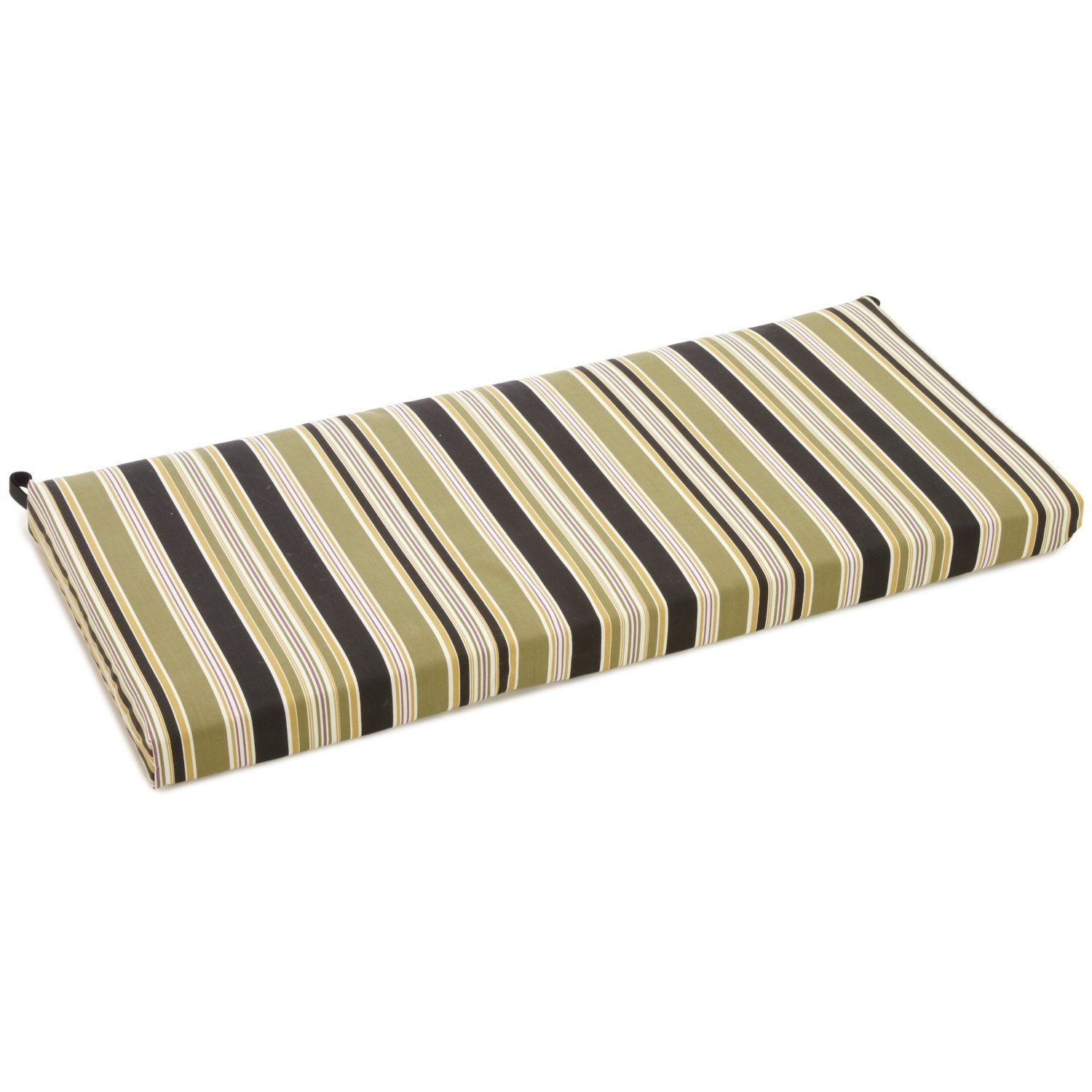 Blazing Needles Patterned Outdoor Loveseat Cushion, 45 Wide, Eastbay Onyx
