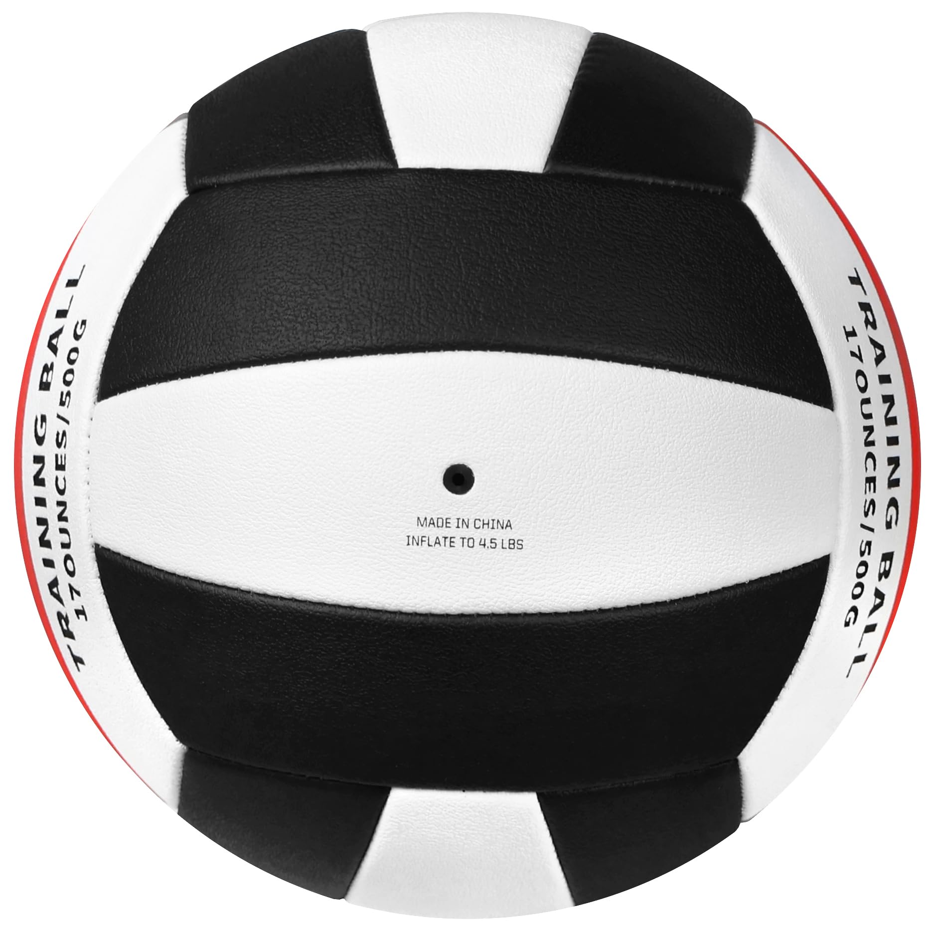 RUN2PEAK ZPQ16 Ballon de volleyball lesté Noir/rouge/doré