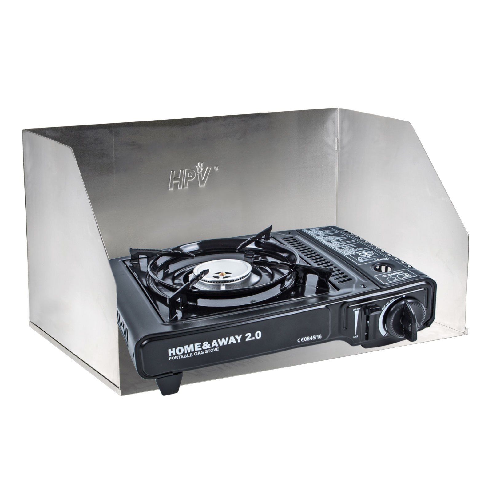 HPV Gas Stove Wind Shield, Aluminum, Silver, 65X39X30 cm : Amazon.de:  Sports u0026 Outdoors