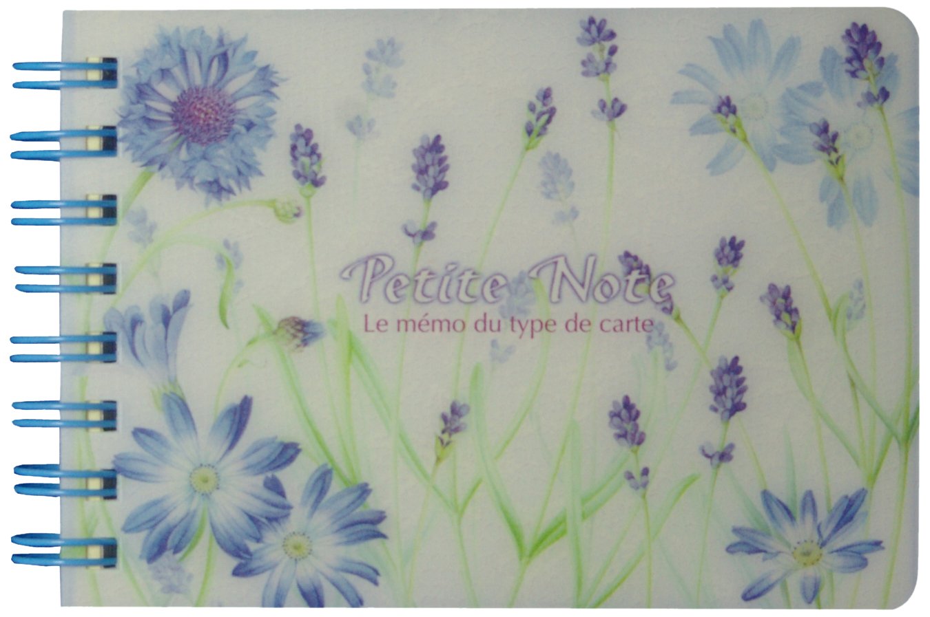 Frontia A7 4.1"x2.9" Double-Ring Perforated Memopad Plastic Cover Ruled 80 Sheets Japan Import