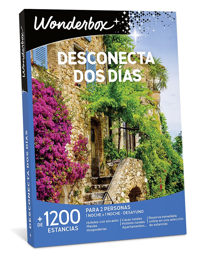 WONDERBOX Caja Regalo - DESCONECTA Dos DÍAS- 1300 estancias Rurales para Dos Personas en haciendas