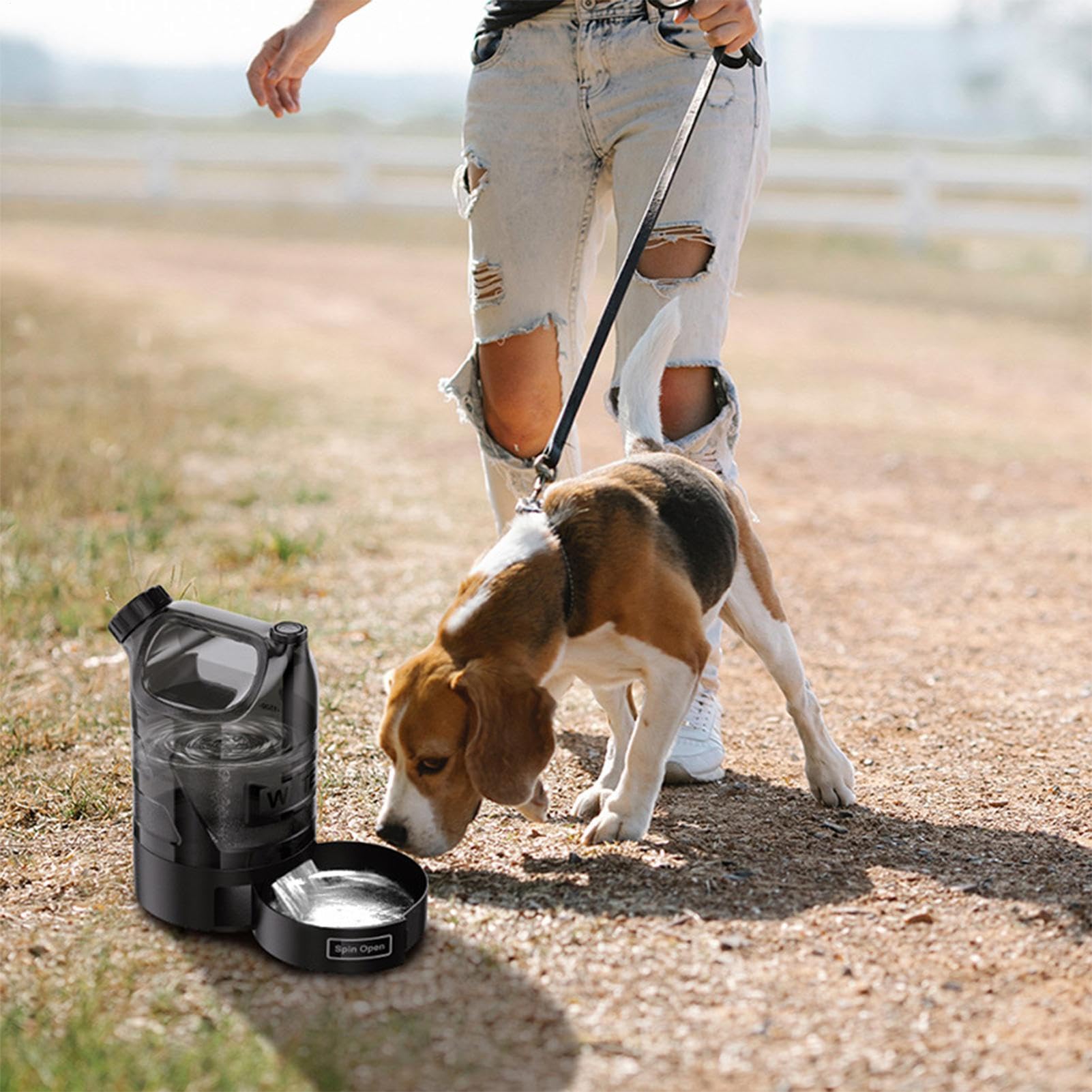 Botella De Agua Portátil para Perros Dispensador De Bebida para Mascotas En | Botella Antiderrames para Playa, Camping y Viaje