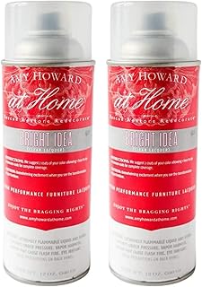 AMY HOWARD AT HOME - 2 Pack Nitrocellulose Lacquer Spray Paint - Antique and Furniture Restoration - Great for Wood, Glass, and Metal - Clear Coat High Gloss Finish (12 oz)