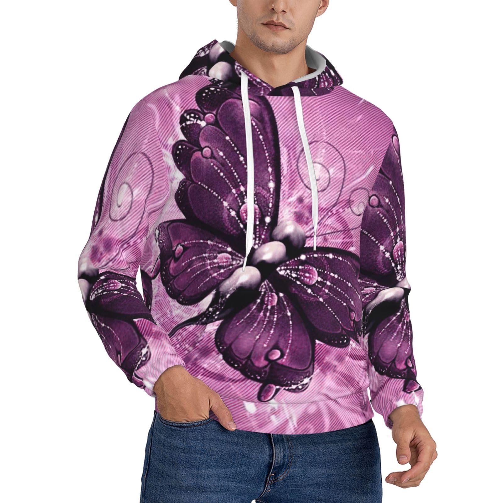 Pull à capuche homme de qualité supérieure par Butterfly1 - 8