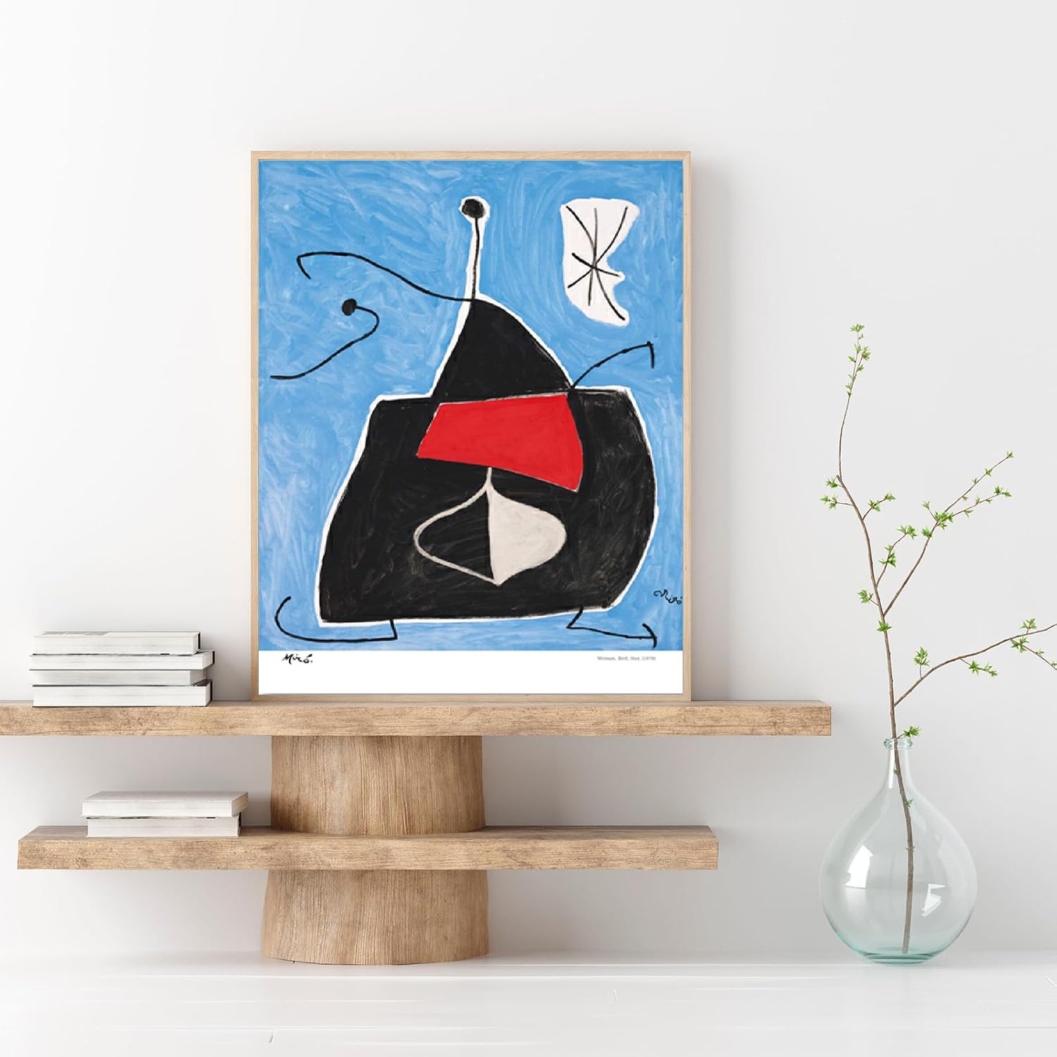 Amazon.co.jp: 有名なジョアン・ミロのポスター《青い抽象画》ウォール