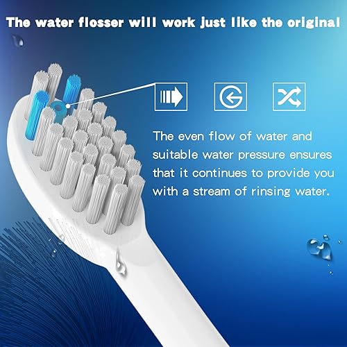 Miniatura 4 de Cabezales de repuesto para cepillos de dientes compatibles con Waterpik Sonic Fusion SF01 SF02Sonic Fusion 2.0 SF03 SF04, 6 cabezales de repuesto