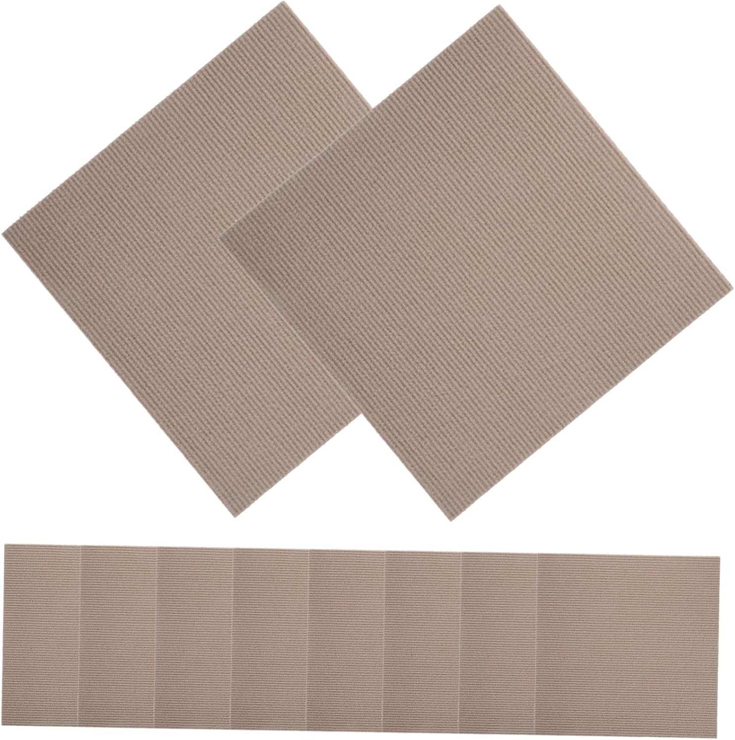 Ciieeo 10pcs Peel and Stick Carpet Tiles - Flooring Mats Easy to Clean for Use Self-Adhesive for Quick Installation