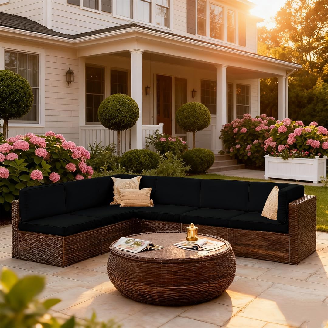 14Pcs Patio Cushion Covers Replacement, Outdoor Furniture Cushion Covers Waterproof, Patio Furniture Cushion Covers with Zipper.