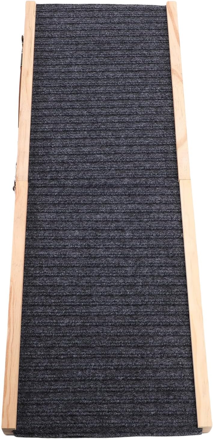Zerodis for Car Portable Wooden Pet Ramp with Gentle Slope and Anti Slip Surface for Easy Access for Small Medium Dogs Dog Supplies