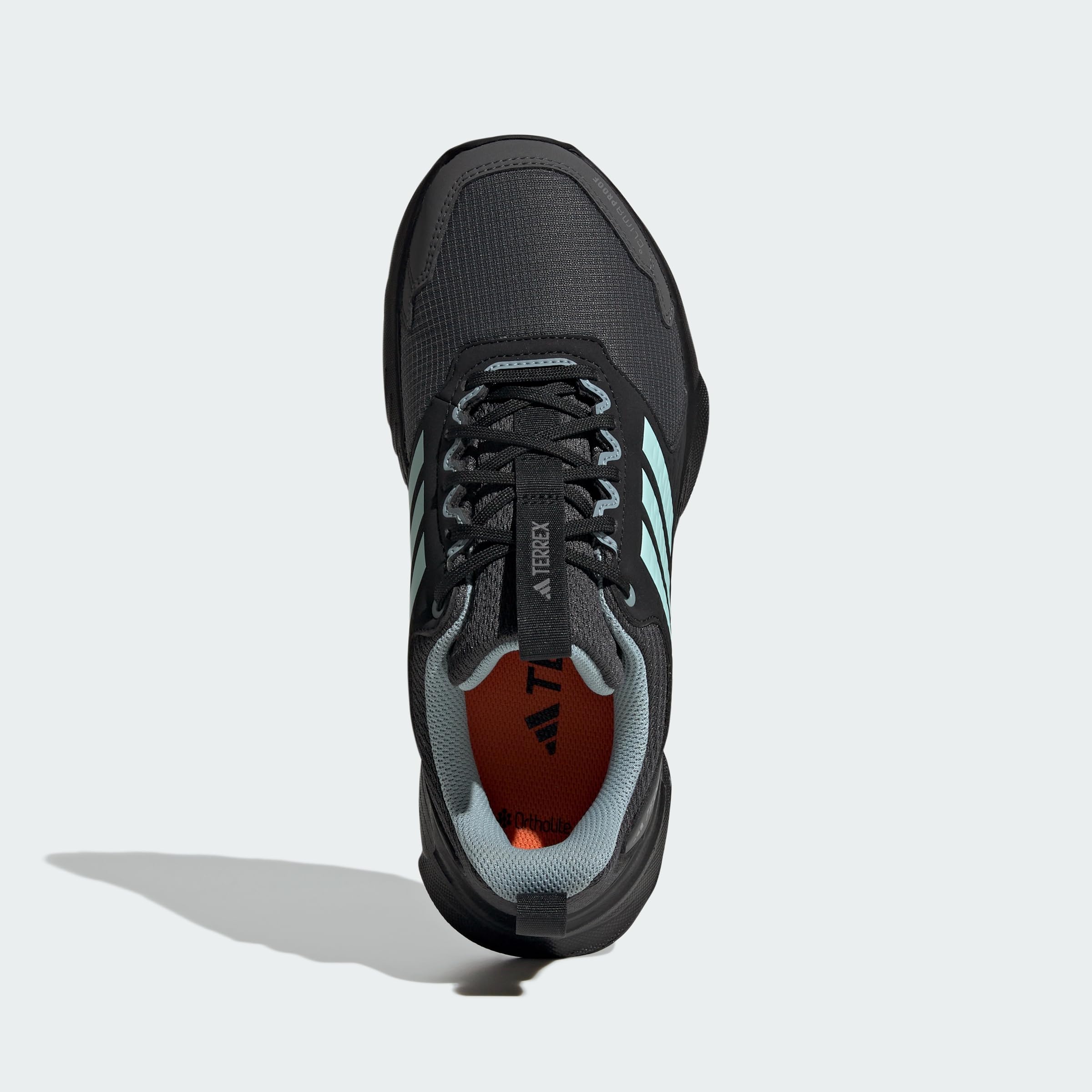 adidas Mujer Terrex Tracefinder 2 Climaproof Trail Running Shoes, Carbon/Semi Flash Aqua/Grey Six, 36 EU