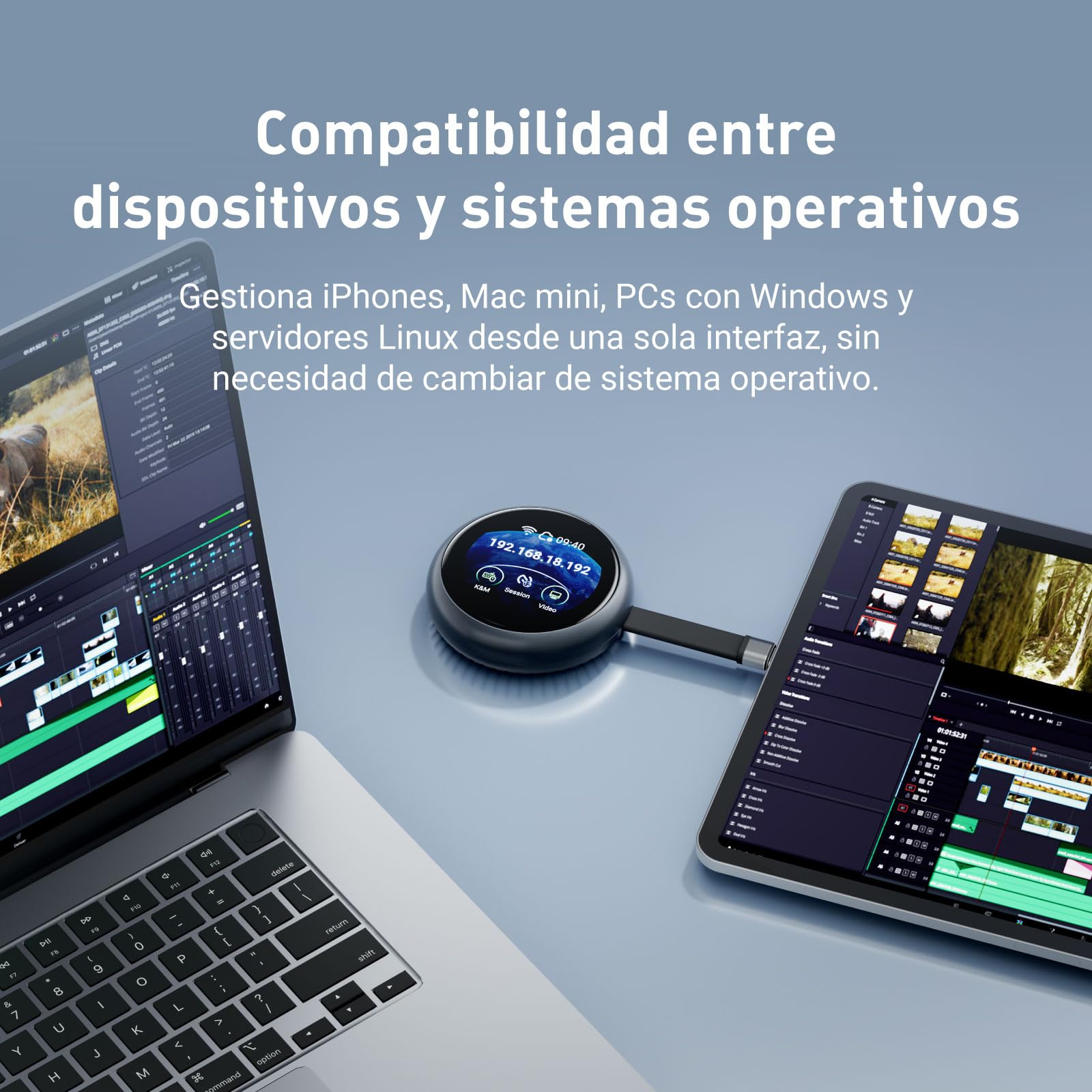 GL.iNet Comet Q (GL-RMQ1) KVM de bolsillo, Plug&Play remoto laptop iPhone