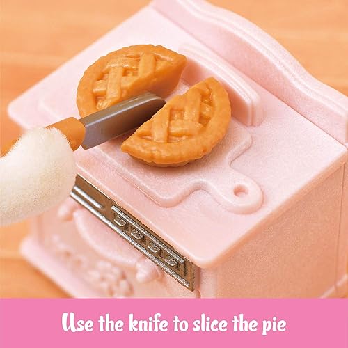 Miniatura 6 de Calico Critters Juego de muebles de juguete para principiantes, juego de muebles y accesorios para casa de muñecas con figura coleccionable incluida