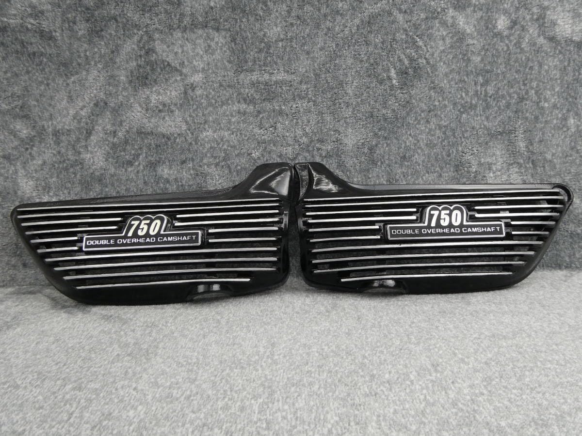 Z1 Z2アルフィン サイドカバー 黒 ロゴ有/Z750RS Z900 BEET