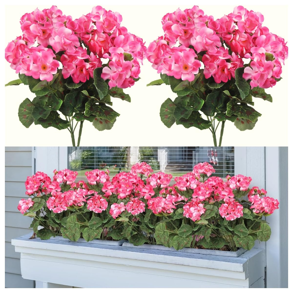 BreezeArt Studio M Geranien Gartenflagge – Premium Qualität, 12,5 X 18 Zoll, Wetterbeständig