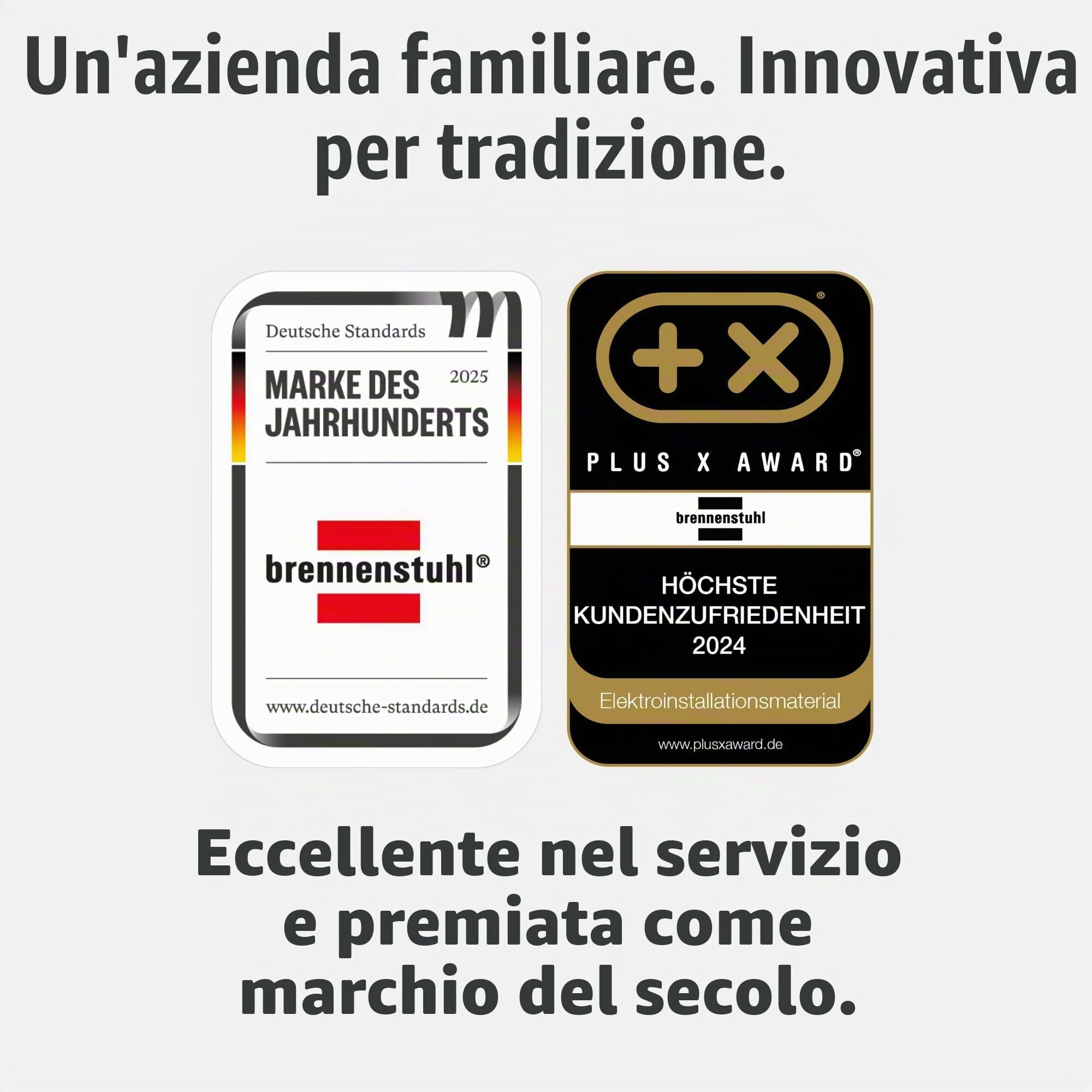 Brennenstuhl Garant, Avvolgicavo per esterni, IP44, 25 m (Made in Germany, 3 prese di sicurezza con migliore protezione da tocco, plastica speciale)