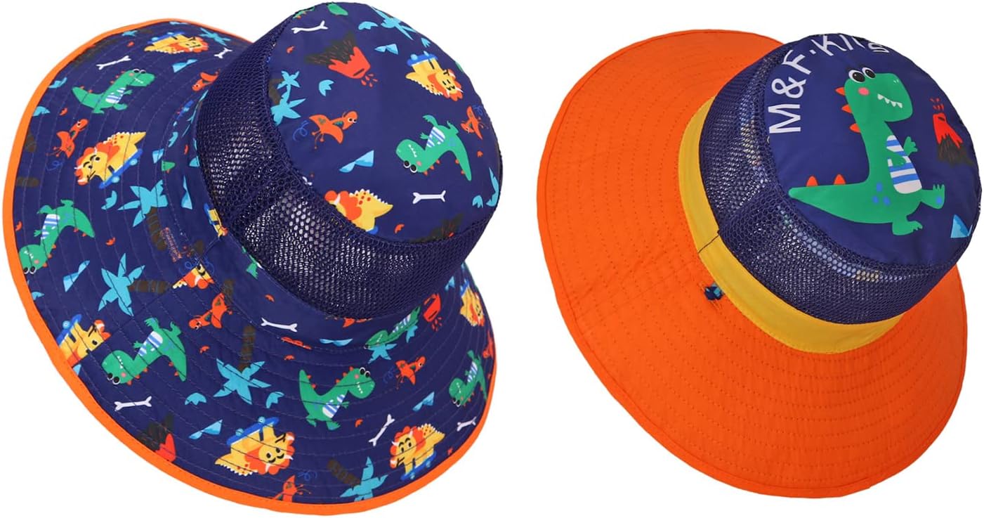 Baby Sun Hat Wide Brim for Boy Girl Kids Toddler Summer Hats Bucket Cap with UV Protectionfor Outdoor Beach Travel(0-8 Years) - Image 2