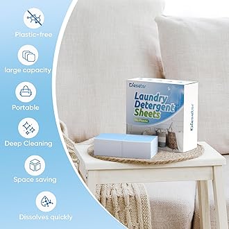 Laundry Detergent Sheets 150 Counts Travel Laundry Sheet ECO-friendly, 300 Small Loads Plastic-Free Clothes Washing Soap- Laundry Sheet Fresh Linen
