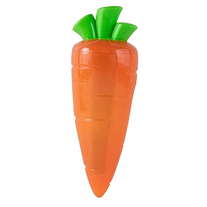 Petstages Crunch Veggies Carrot Dog Chew Toy - Fun Sound and Texture