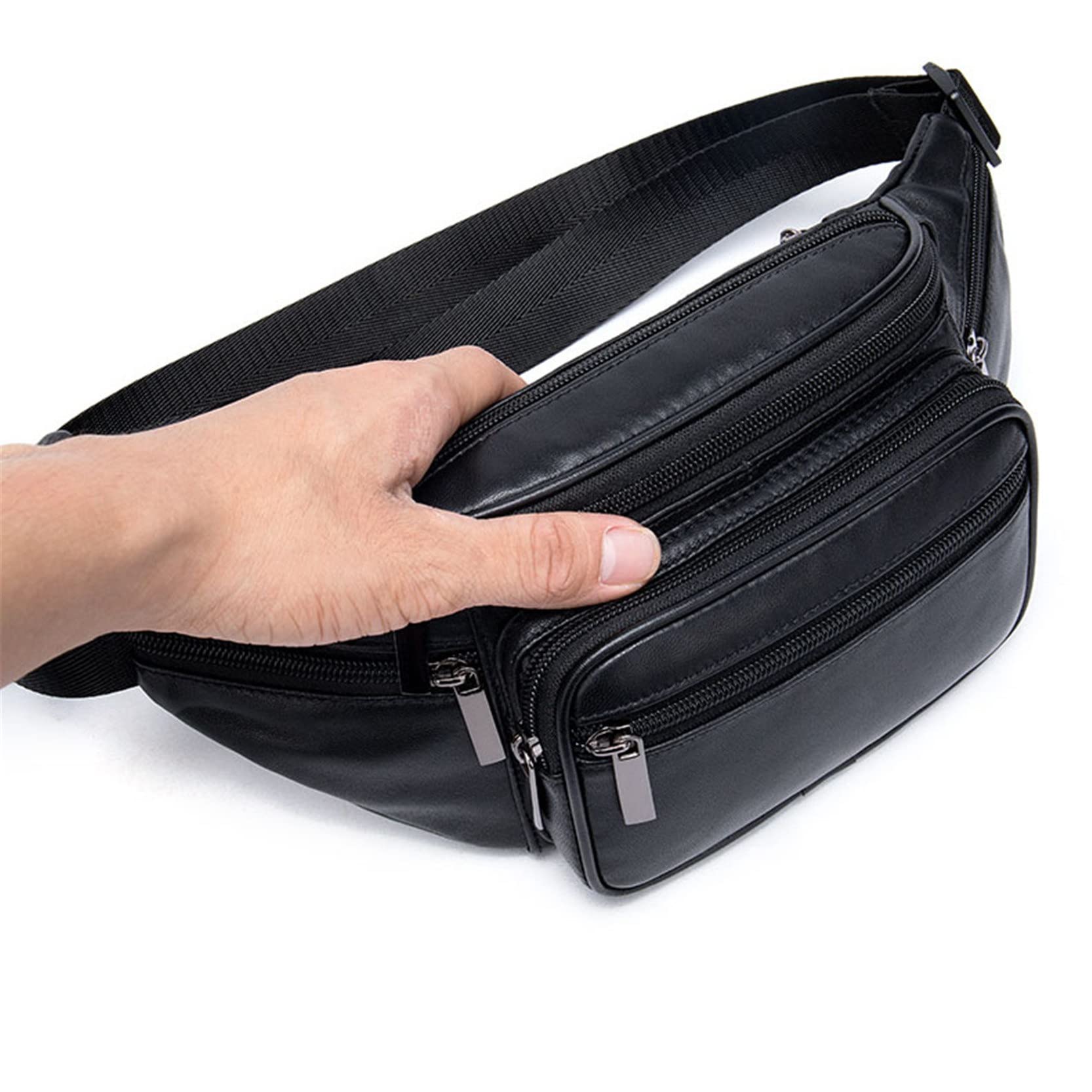 Męska damska nerka nerka nerka, nerka z prawdziwej skóry, torba na klatkę piersiową, moda biodrowa, torba na talię, etui na telefon dla mężczyzn i kobiet, podróż, wędrówki, bieganie, jazda na rowerze, chodzenie, talia, fantazyjna torba dla kobiet, mężczyz