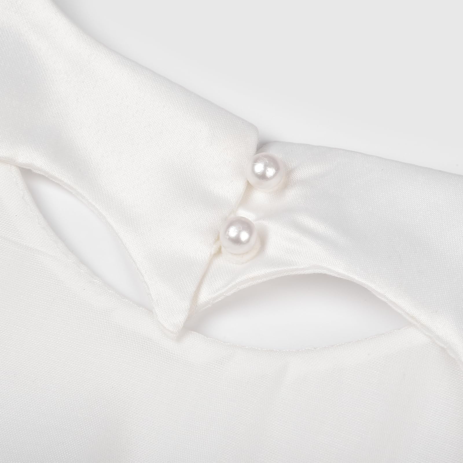 JerrisApparel Vestito Bambina Tulle Senza Maniche Schiena Cuore Vita Perline Cerimonia Matrimonio Comunione