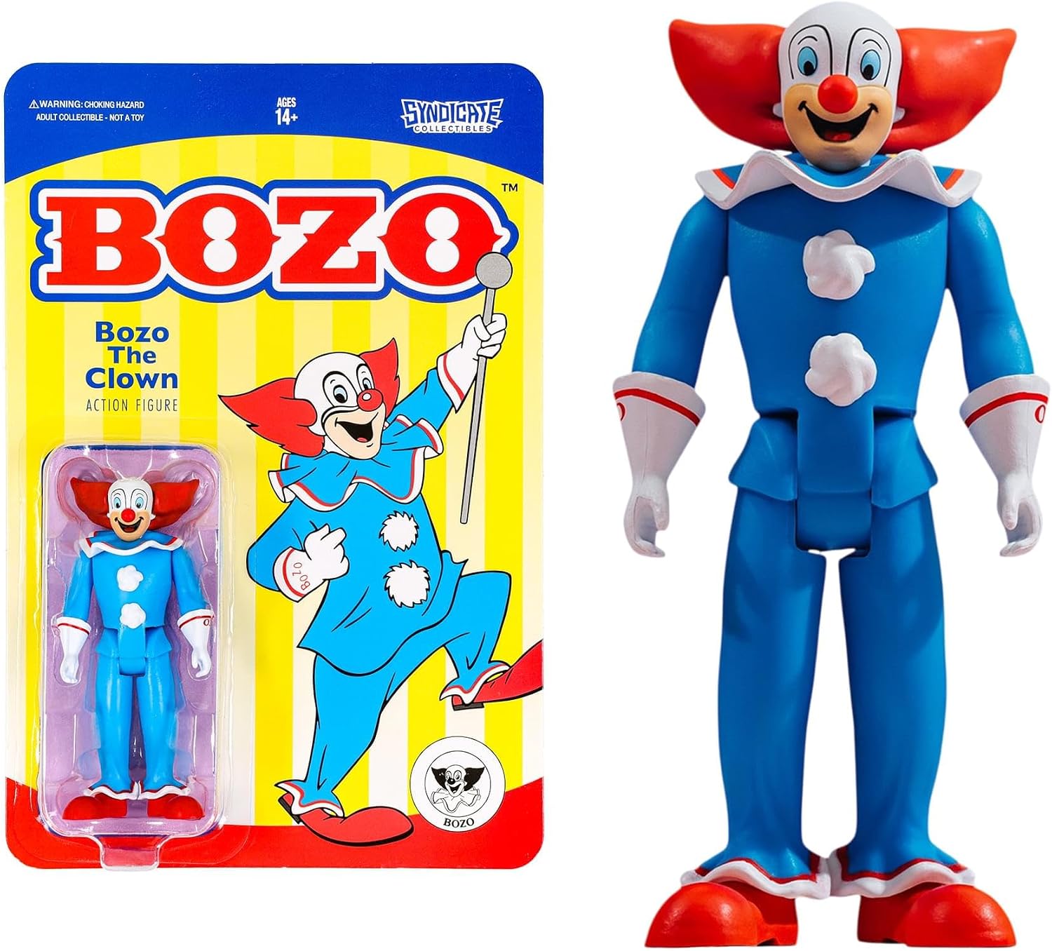 Toynk Bozo The Clown 3.75-Inch Retro Action Figure Without Base