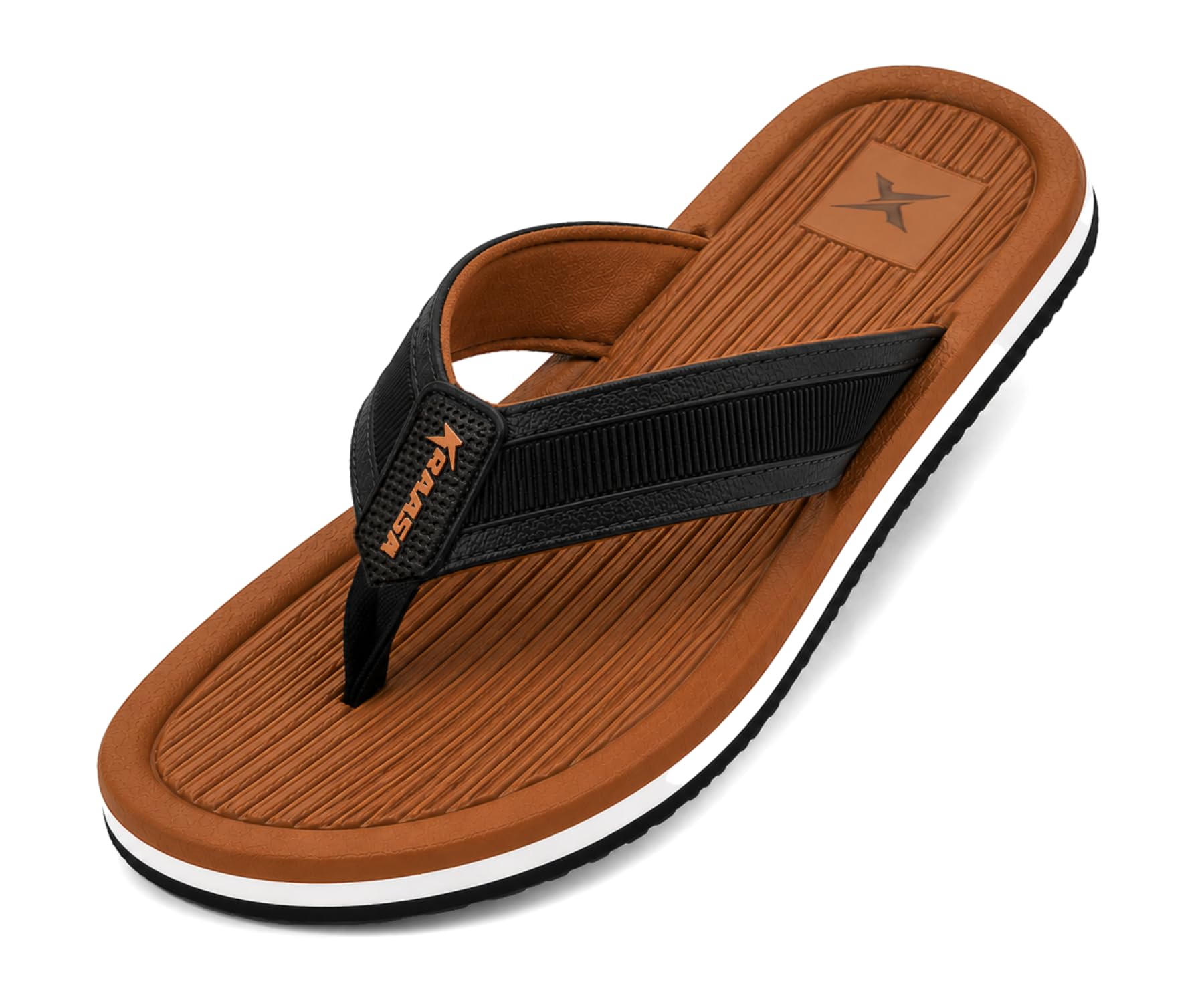 kraasa DailyStep Men's Diabetic Footwear | Doctor Inspired | Wide Toe Box | Orthopedic Flip Flop | Pressure-Relief Cushion | Anti-Skid Waterproof EVA Slipper for Men-picture-23