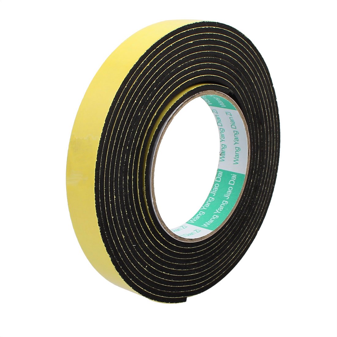uxcell 4M 20mm x 3mm Single-Side Adhesive Shockproof Sponge Foam Tape Yellow