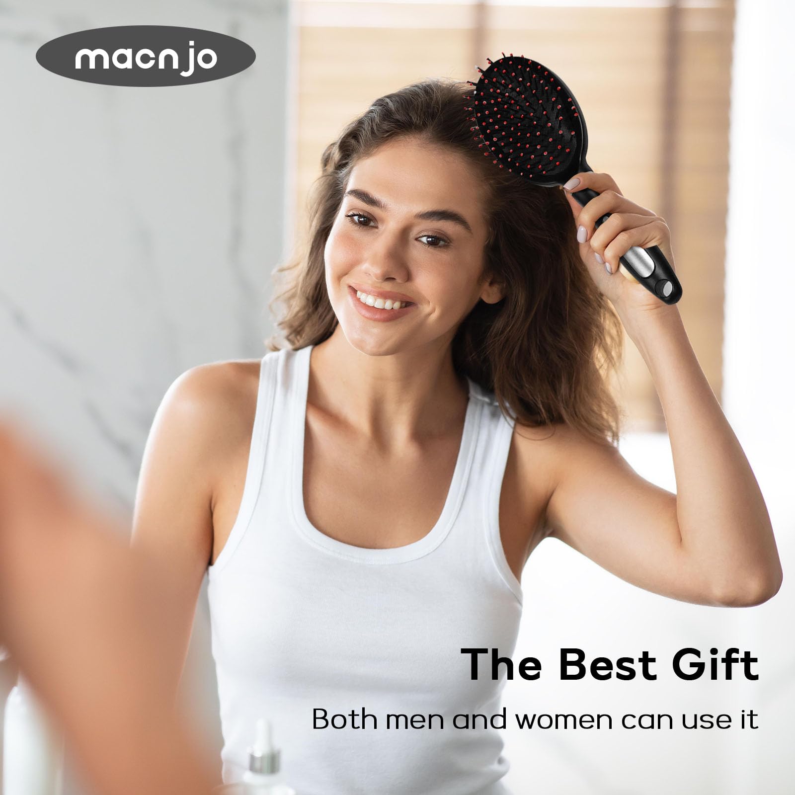 Masajeador de cuero cabelludo 3 en 1, aplicador de aceite, cepillo para el cuidado del cuero cabelludo, masajeador eléctrico impermeable IPX7, portátil para hombres y mujeres