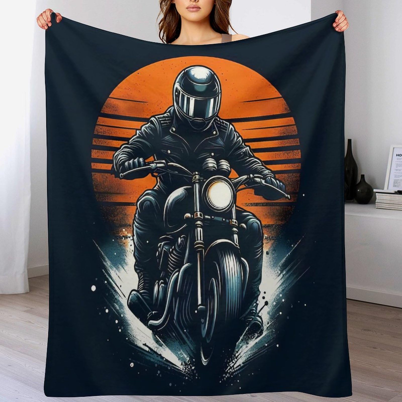 Plaid couverture de moto pour des moments cocooning au balcon
