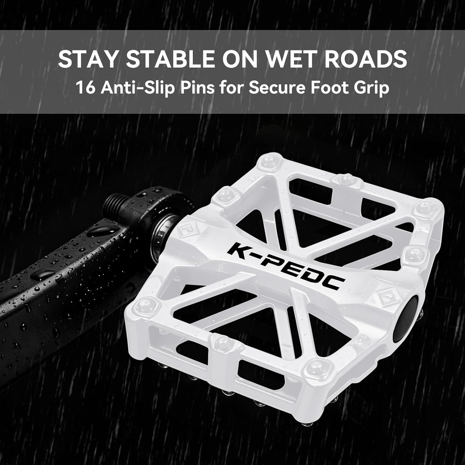 TXJ Sports Bike Pedals 9/16" Bicycle Pedals Mountain Bike, Aluminium Lightweight Platform Pedals for BMX MTB Road Bikes
