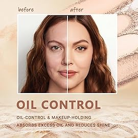 NAISSIYA Oil Control Face Pressed Powder,Matte Smooth Flawless Setting Powder Makeup,Waterproof Long Lasting Finishing Powder,Cruelty Free Lightweight Face Cosmetics,0.35Oz(WHITE)