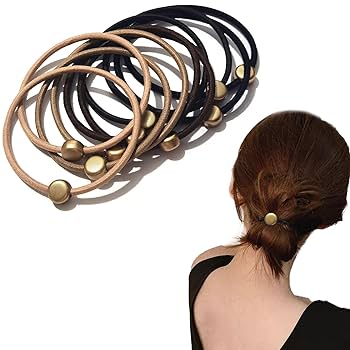 再販35）ナチュラルリボン♡ヘアゴム Amazon | Yokosen ヘアゴム 細い 10本セット 髪ゴム 跡がつか