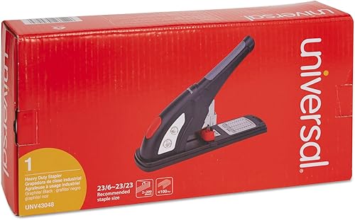 Miniatura 2 de Universal Grapadora de plástico y metal, capacidad para 200 hojas, negro/grafito