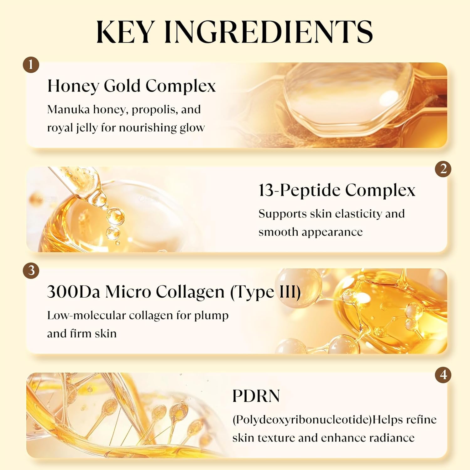 HONEY ZIP Korean Collagen Wrapping Mask with Jelly Brush, Honey Peel Off Mask for Hydrating, Elasticity and Glass Skin, Suitable for All Skin Types, 60g - Image 2