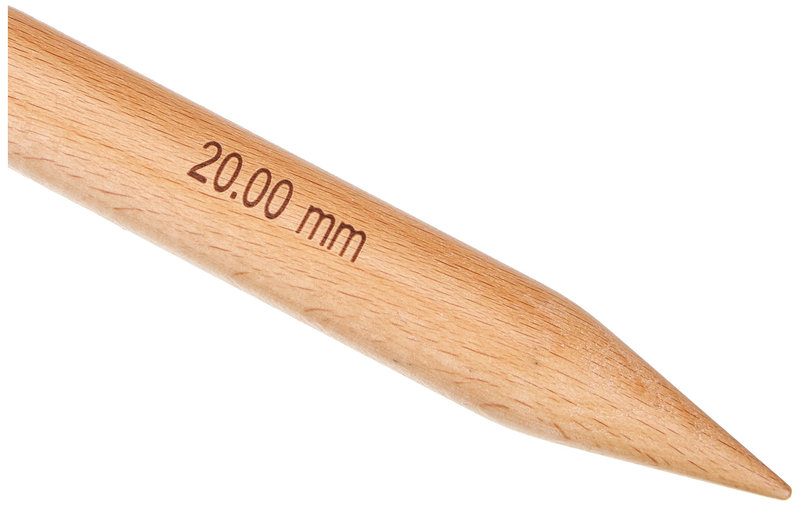 KnitPro Jumbo Fixed Circular Needles 47" (120cm), Natural, 20.00mm - Image 2