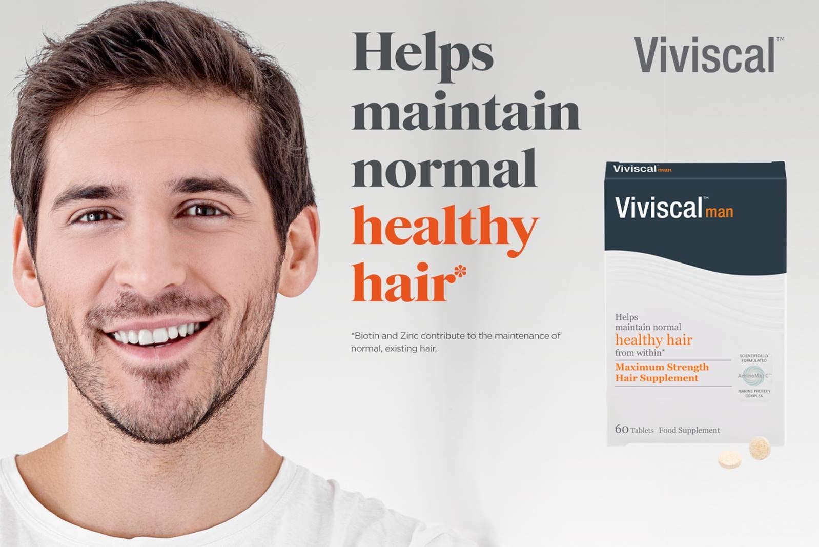 Viviscal Uomo Integratore Alimentare - 60 Compresse - 110 gr