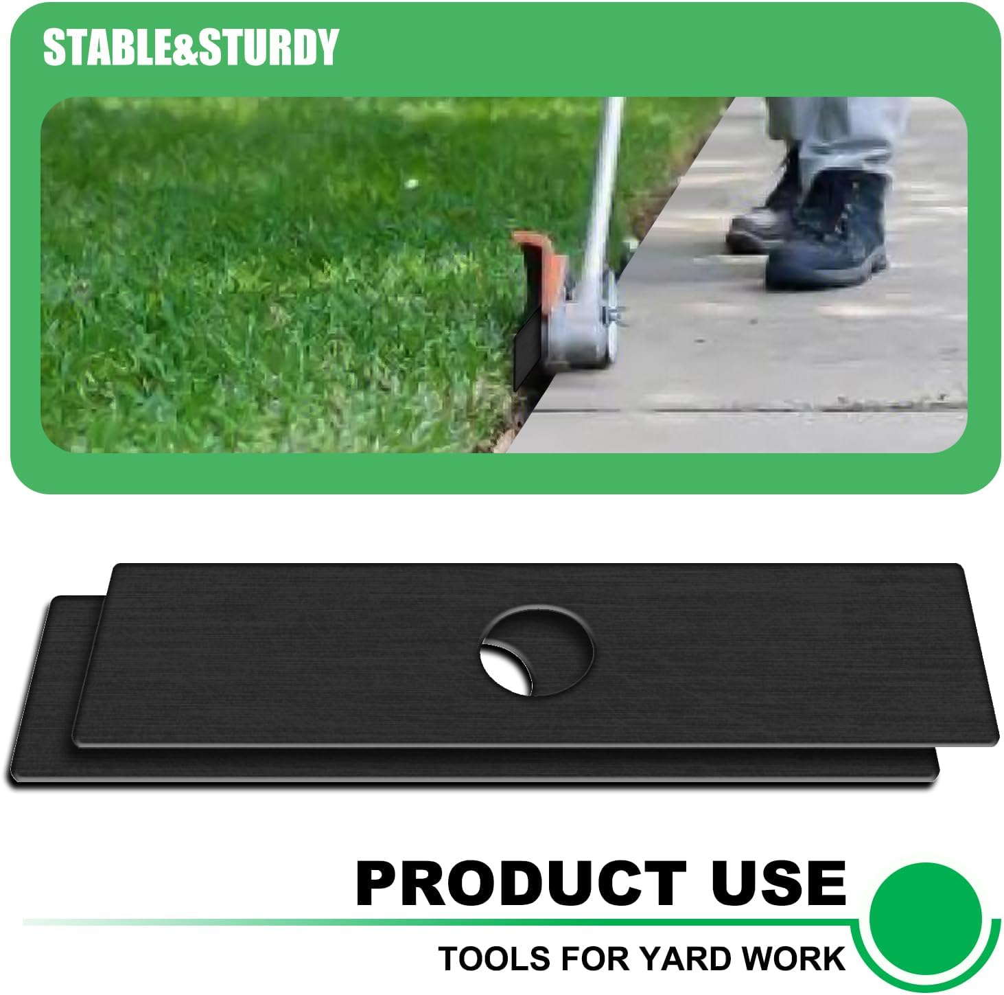 36Pack Edger Blades 8X2 Hole Diameter 1" Eco Edger Blade Replacement Compatible with Echo 720-237-001, Maruyama 216062, Green Machine 237001