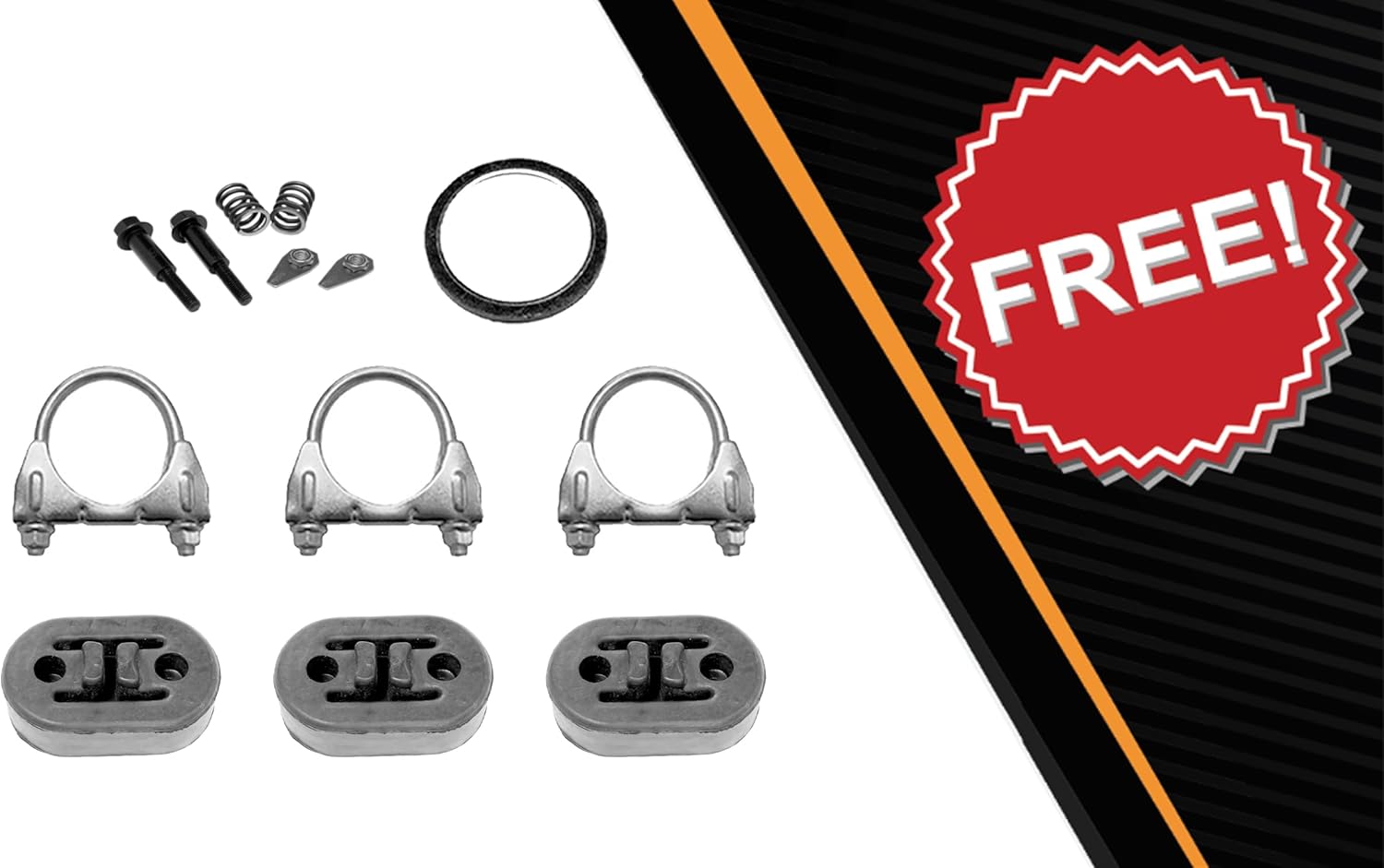 Exhaust Intermediate Pipe Muffler and Tail Pipe Kit Compatible for 2006-2010 Ford Explorer 4.0L | Stainless Steel | Northeastern Exhaust | Includes Clamps and Gasket | Direct-Fit Replacement