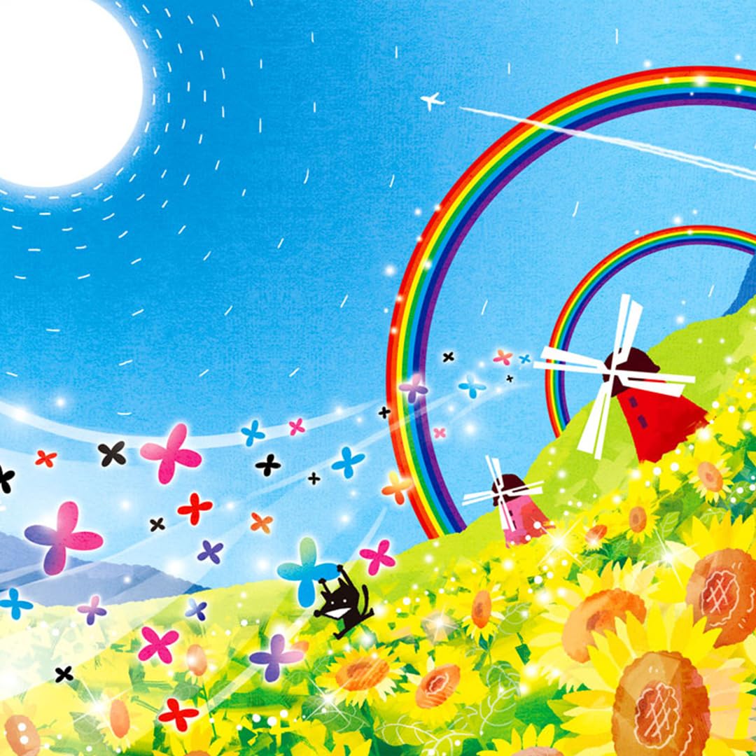 Amazon.co.jp: プレゼント 絵 幸せアート「Sunny Day」【Sサイズ 名