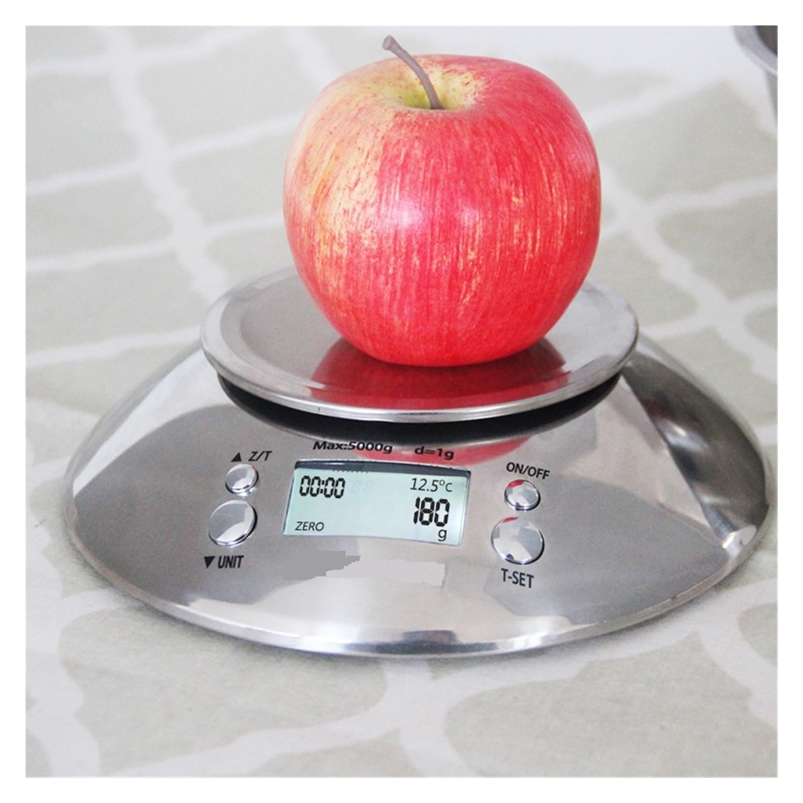 Balanzas Digitales Herramienta De Cocina LCD Balanza Peso Electrónica Acero Inoxidable Alimentos Precisión Con Tazón Medición Precisa Esfuerzo