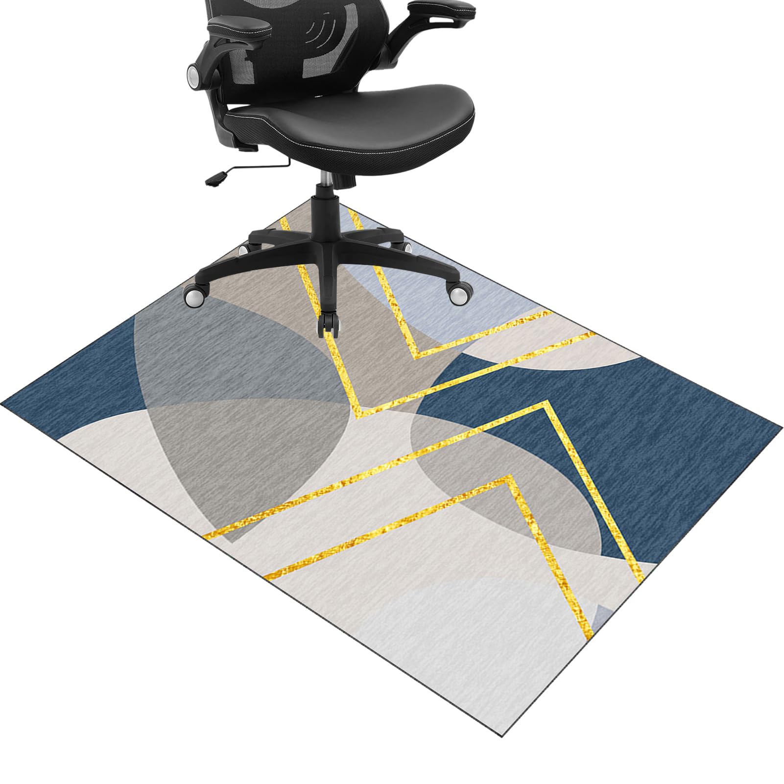 JaevKwzy Chair mat for Hard Floors Heavy Duty Office Chair Mats for Carpeted and Hardwood Floor Carpet Protector Chair Mat Floor Mats Wood/Tile Protection Mat for Office & Home 90 x 140 cm