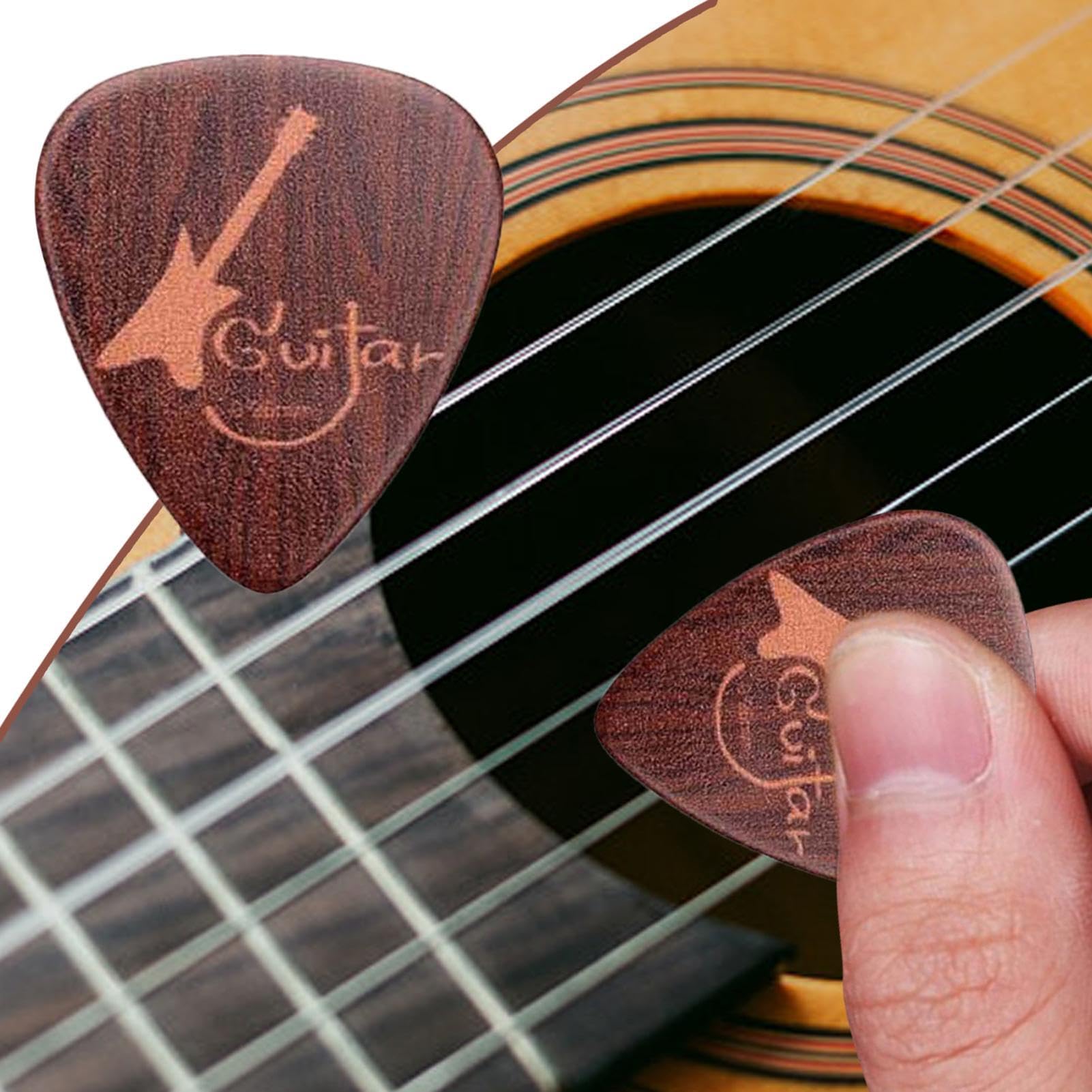 Small Guitar Pick, 5 Pieces Finger Picks, Bass Picks Grip, Creative Ukelele Pick, Acoustic, Guitar Plectrums Picks, Easy To Use, Portable for Your Electric, Acoustic and Guitar