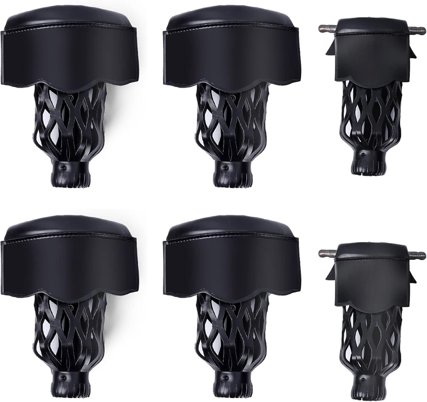 GSE Games & Sports Expert Set of 6 Heavy Duty PU Leather Billiard Pool Table Pockets, Billiard Pool Table Accessories (Several Colors & Styles Available)